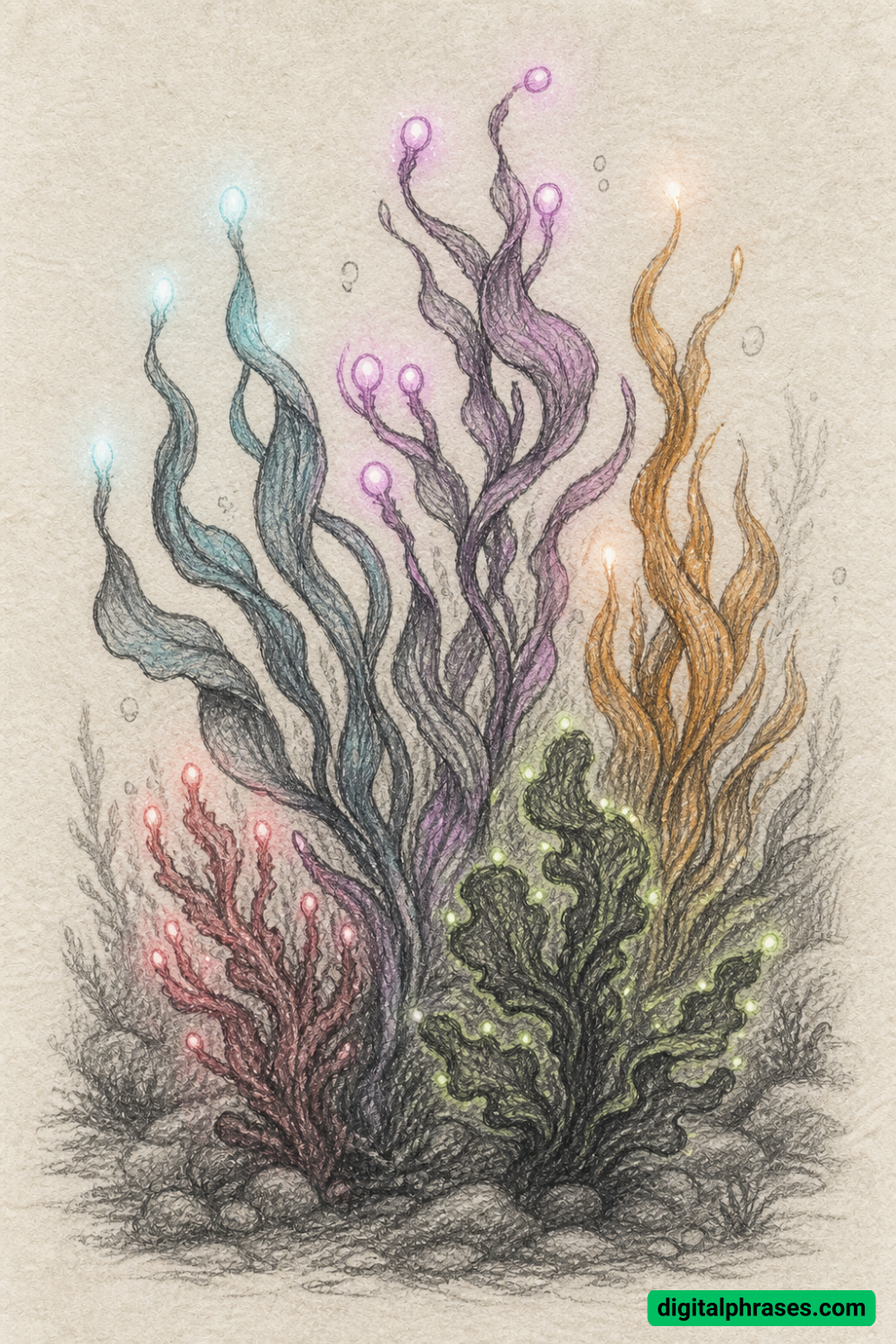 25 Seaweed Drawing Ideas 25 Seaweed Drawing Ideas