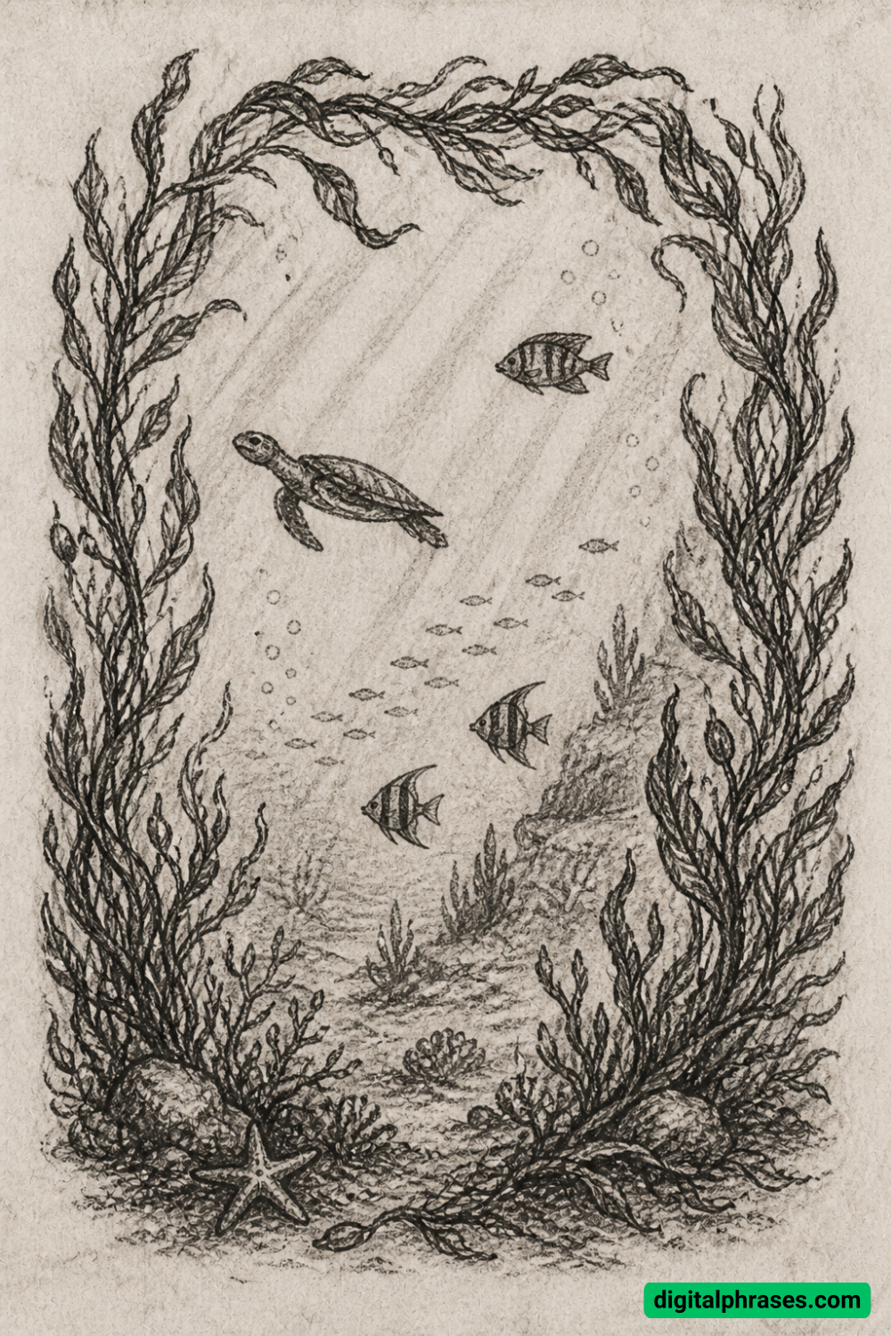 25 Seaweed Drawing Ideas