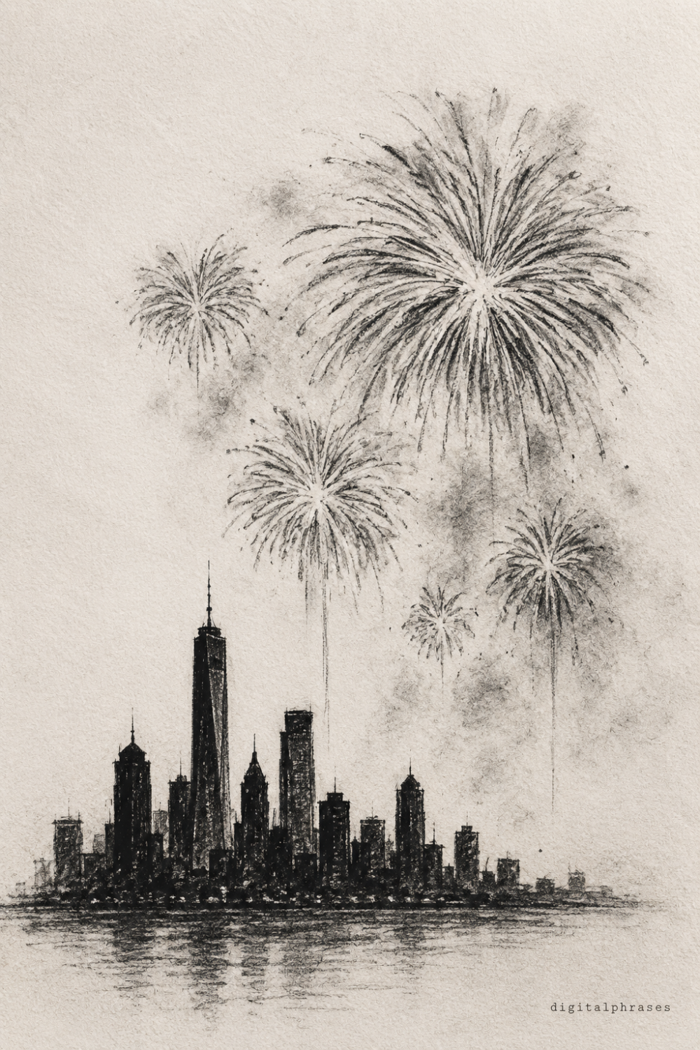 23 Fireworks Drawing Ideas