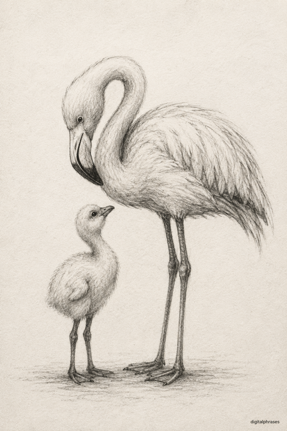 Flamingo Drawing Ideas