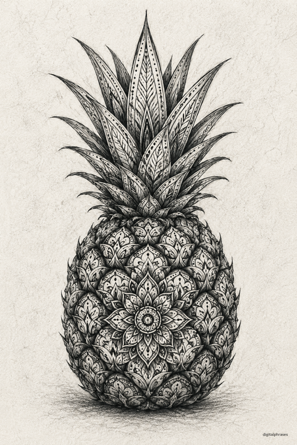 Pineapple Drawing Ideas