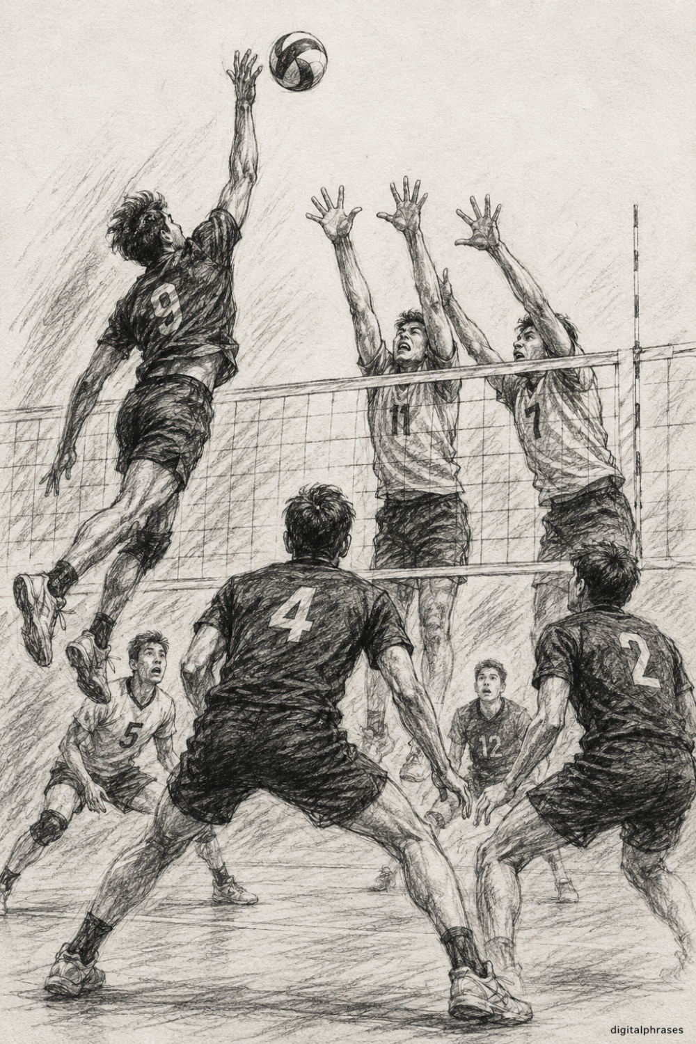 Volleyball Drawing Ideas Volleyball Drawing Ideas