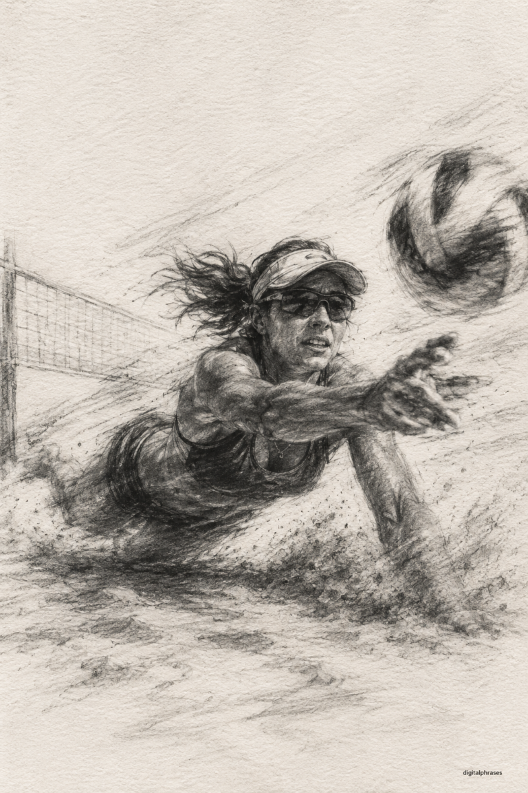 Volleyball Drawing Ideas