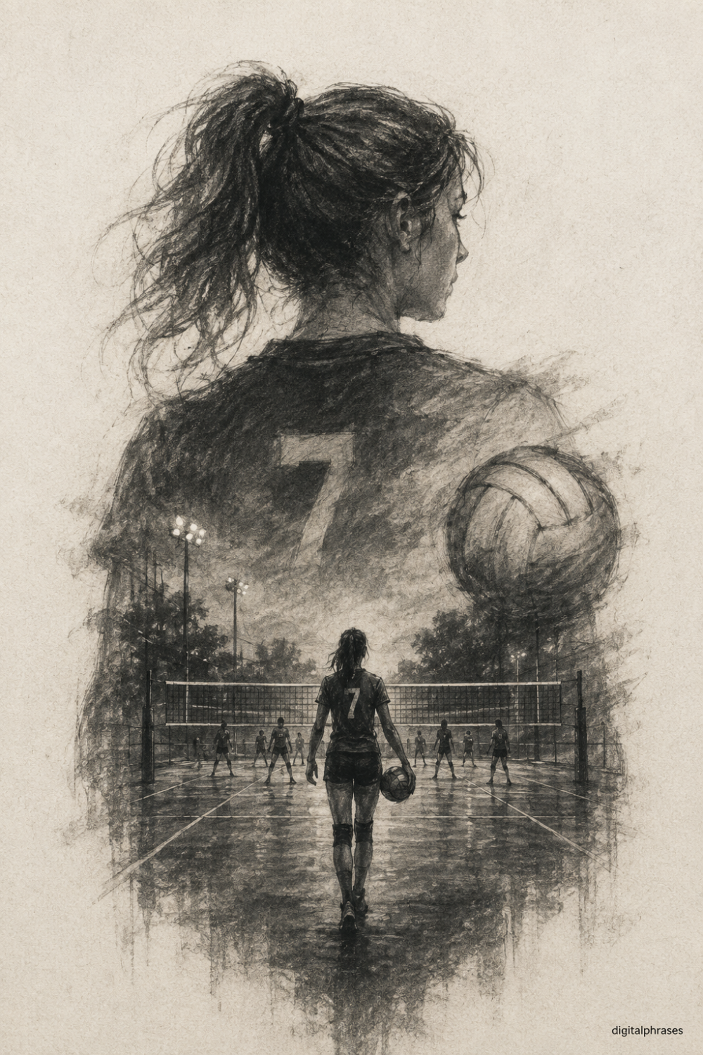 Volleyball Drawing Ideas Volleyball Drawing Ideas