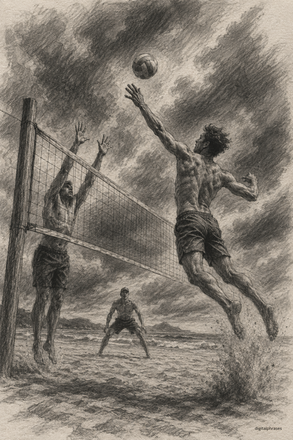 Volleyball Drawing Ideas Volleyball Drawing Ideas