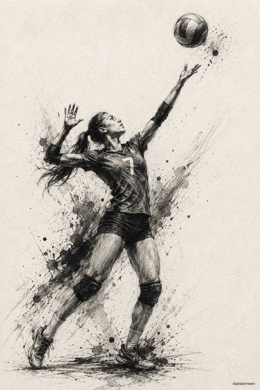 Volleyball Drawing Ideas Volleyball Drawing Ideas