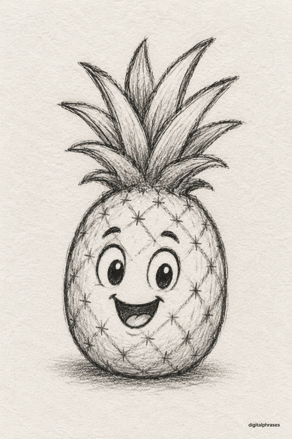 Pineapple Drawing Ideas