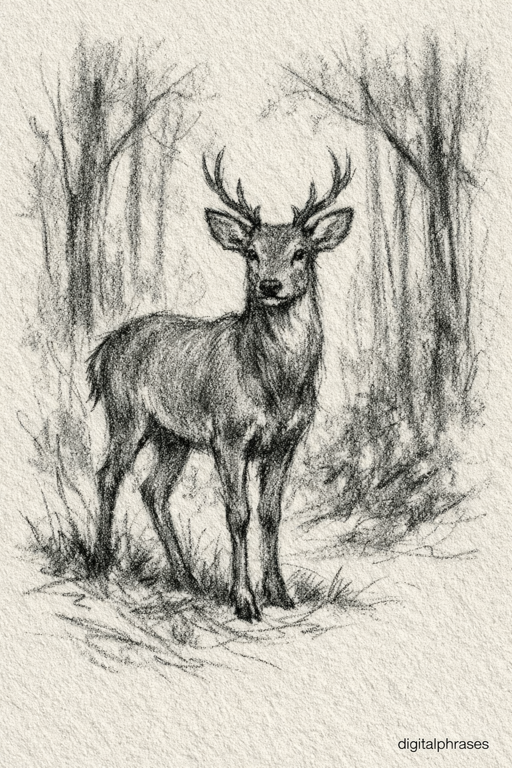 Deer Drawing Ideas Deer Drawing Ideas