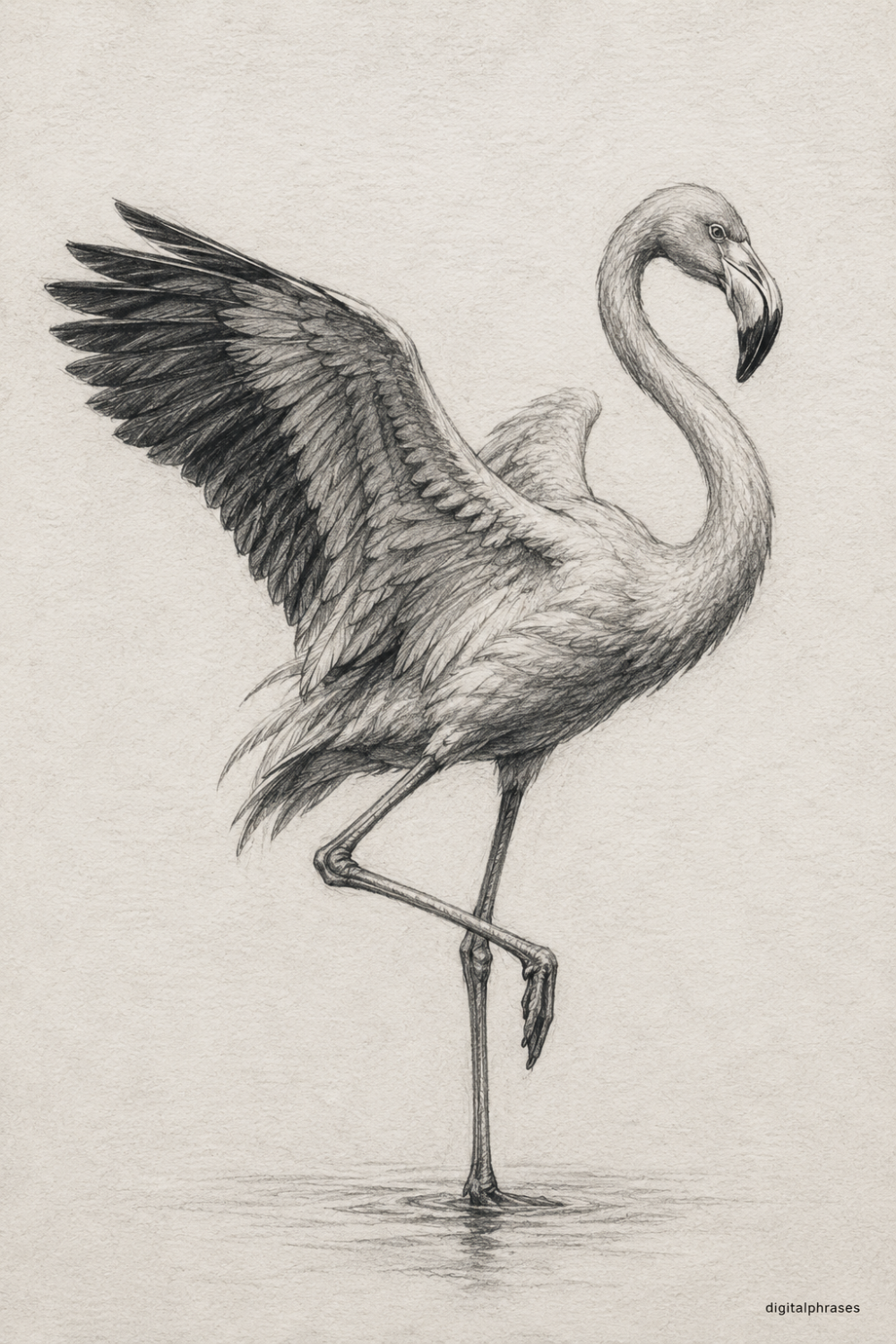 Flamingo Drawing Ideas