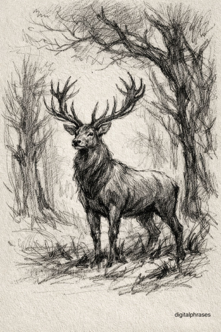 Deer Drawing Ideas