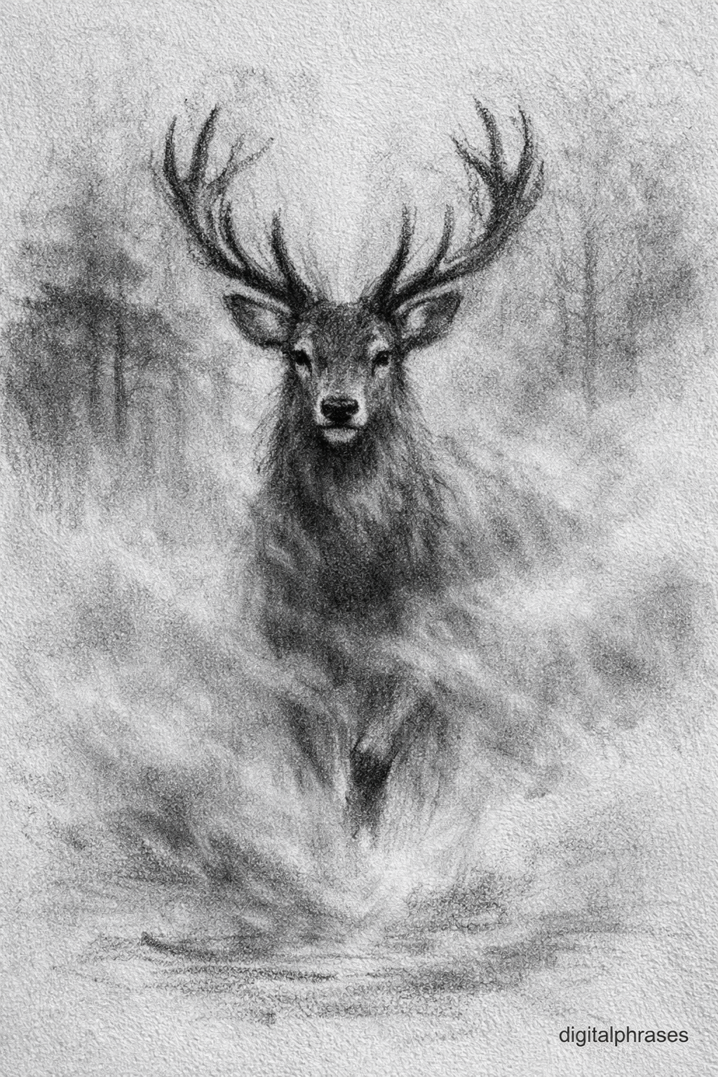 Deer Drawing Ideas Deer Drawing Ideas