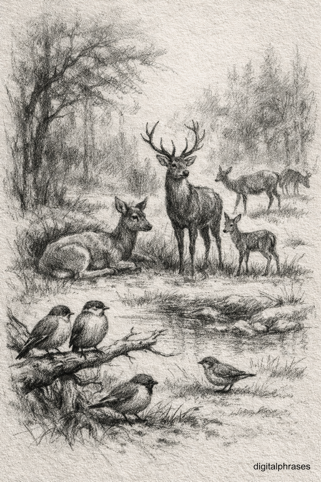 Deer Drawing Ideas Deer Drawing Ideas