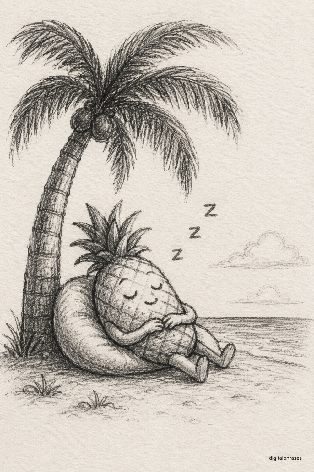 Pineapple Drawing Ideas