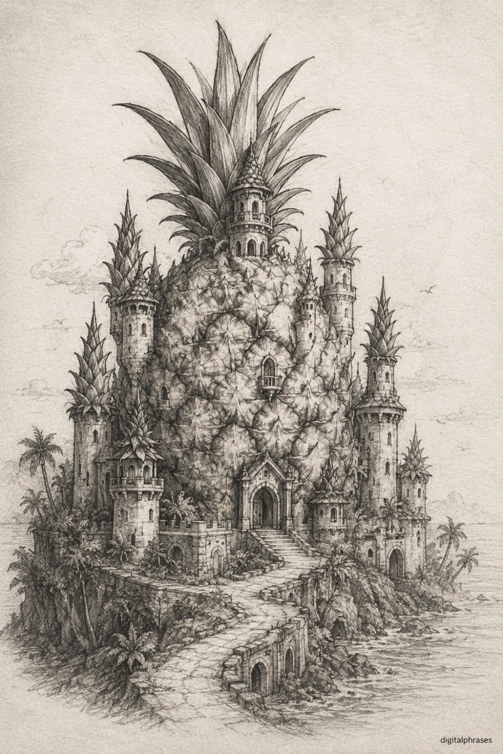 Pineapple Drawing Ideas