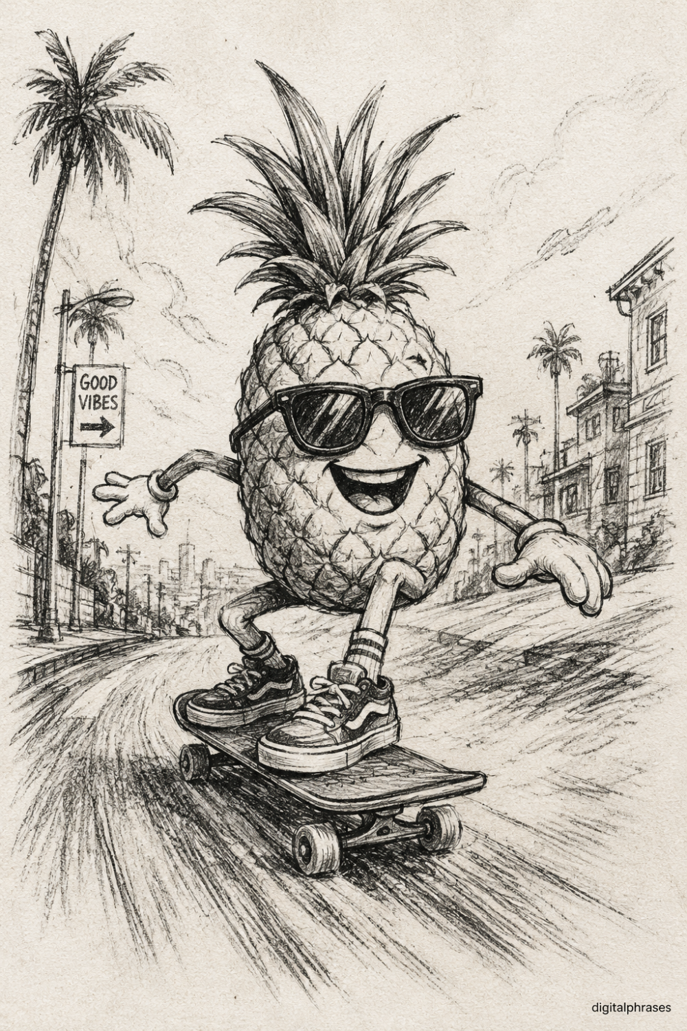 Pineapple Drawing Ideas