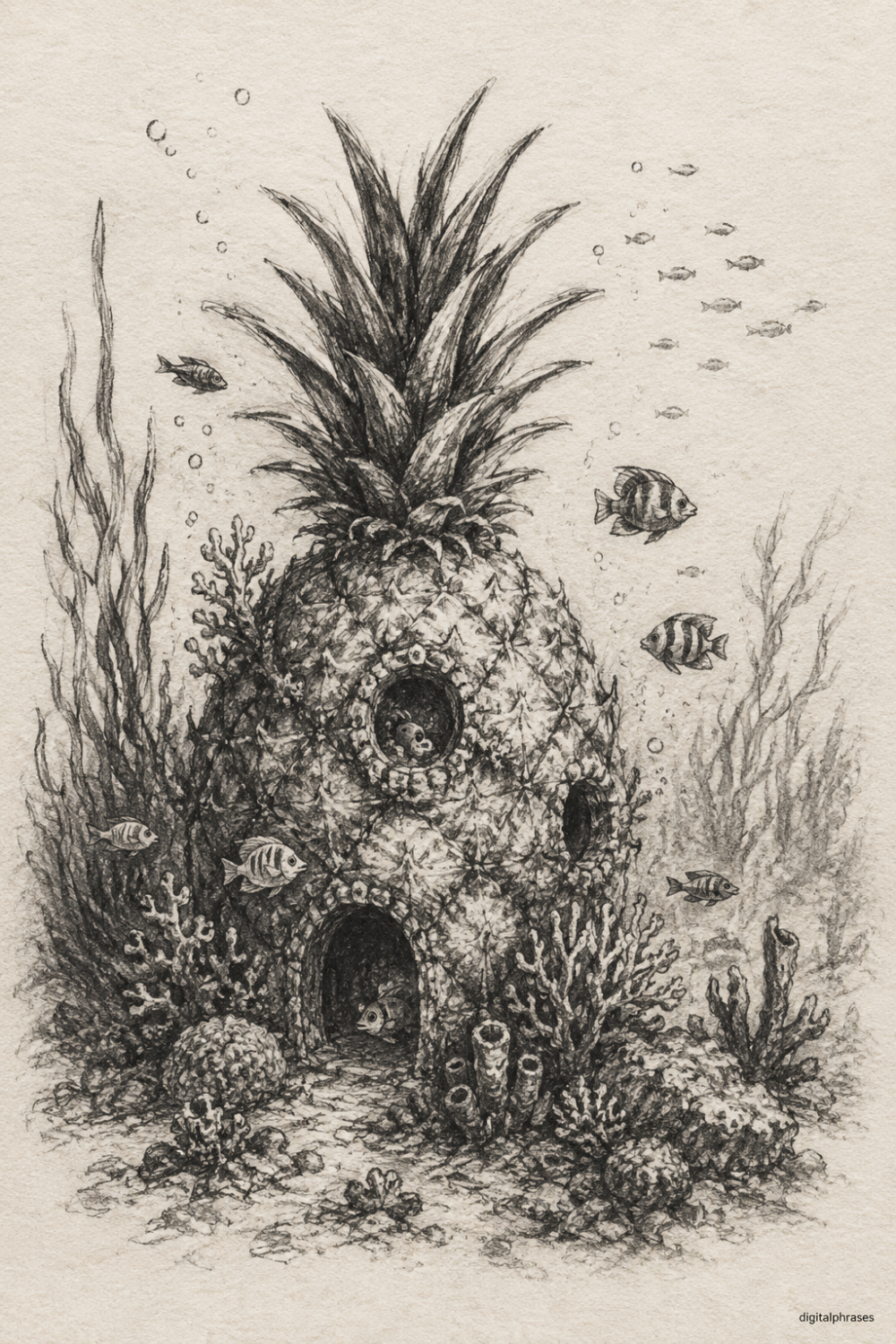 Pineapple Drawing Ideas