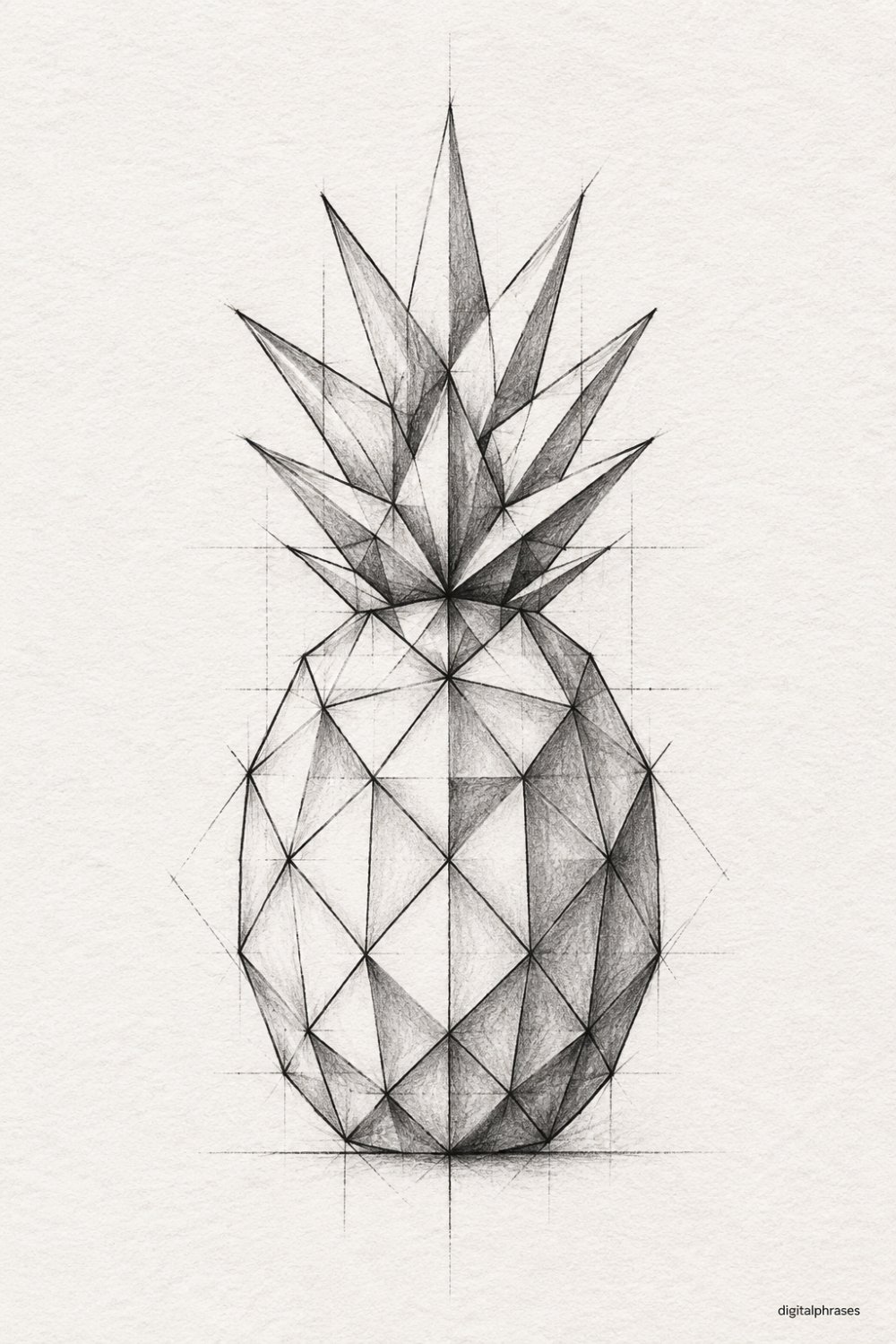 Pineapple Drawing Ideas