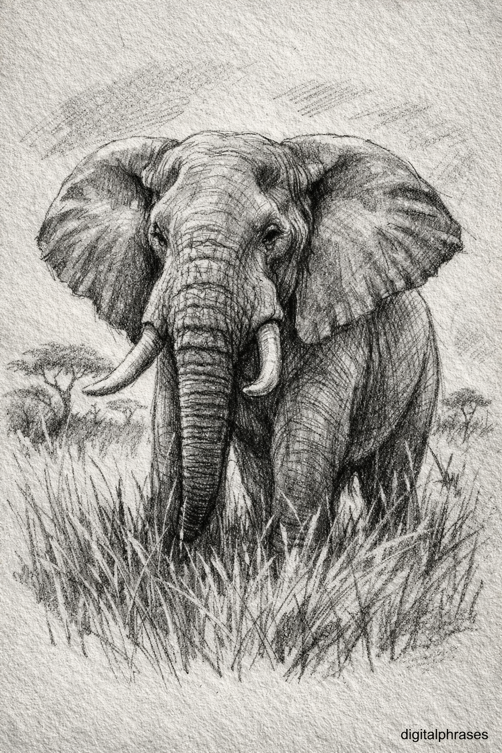 Elephant Drawing Ideas