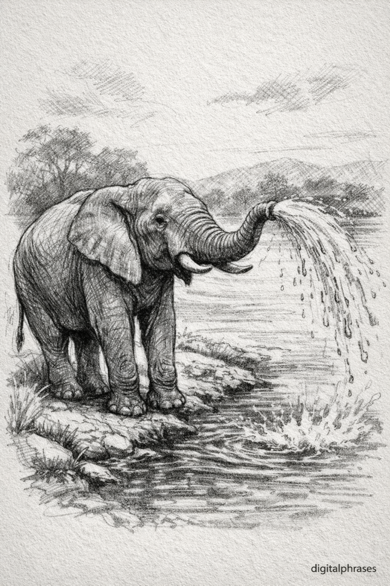 Elephant Drawing Ideas