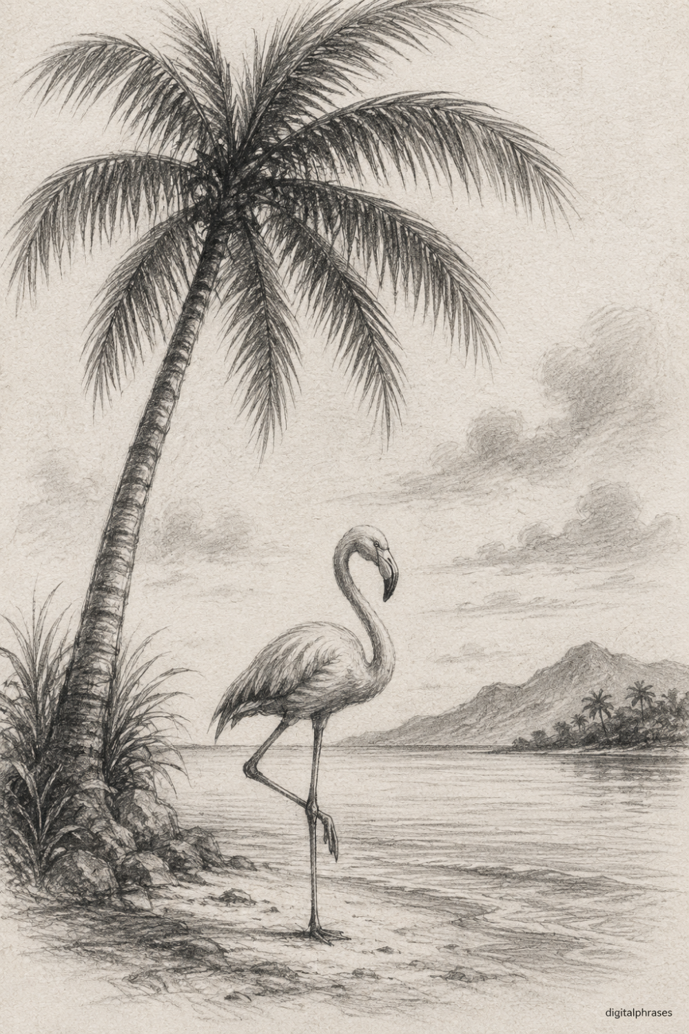 Flamingo Drawing Ideas