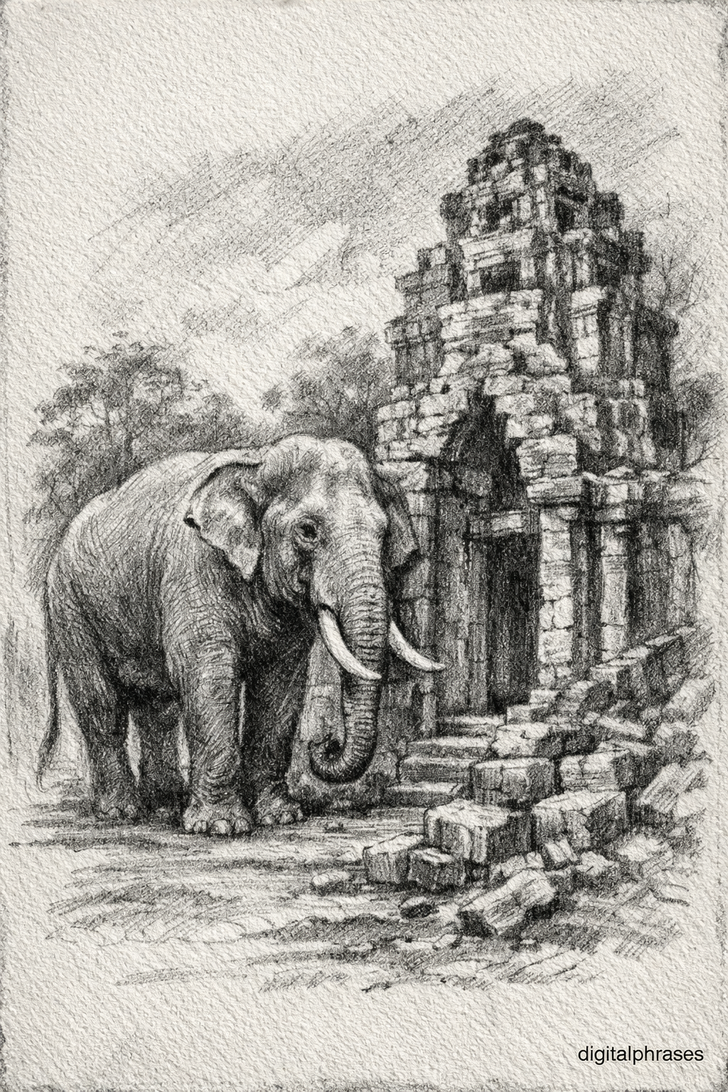 Elephant Drawing Ideas