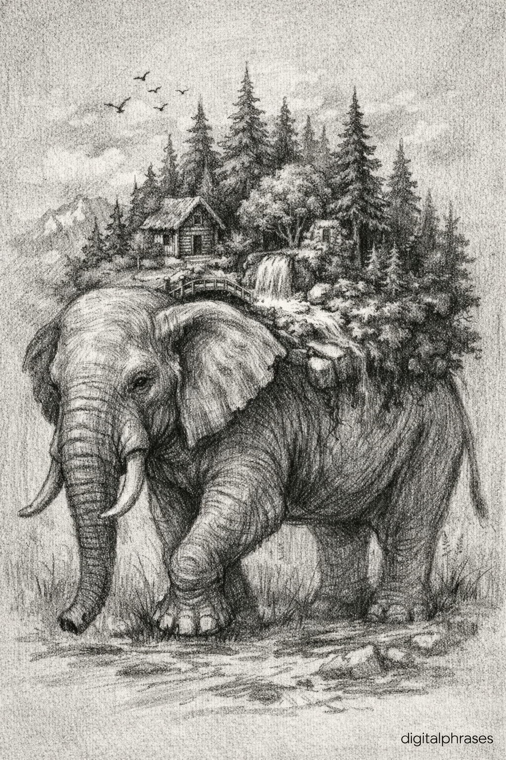Elephant Drawing Ideas