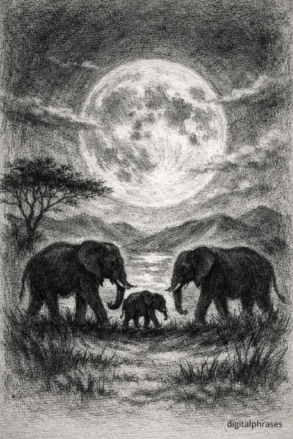 Elephant Drawing Ideas