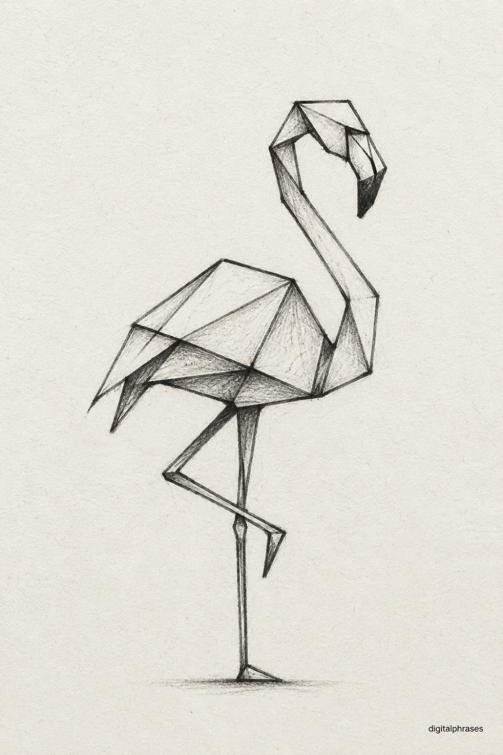 Flamingo Drawing Ideas