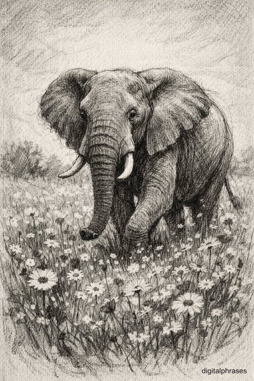 Elephant Drawing Ideas