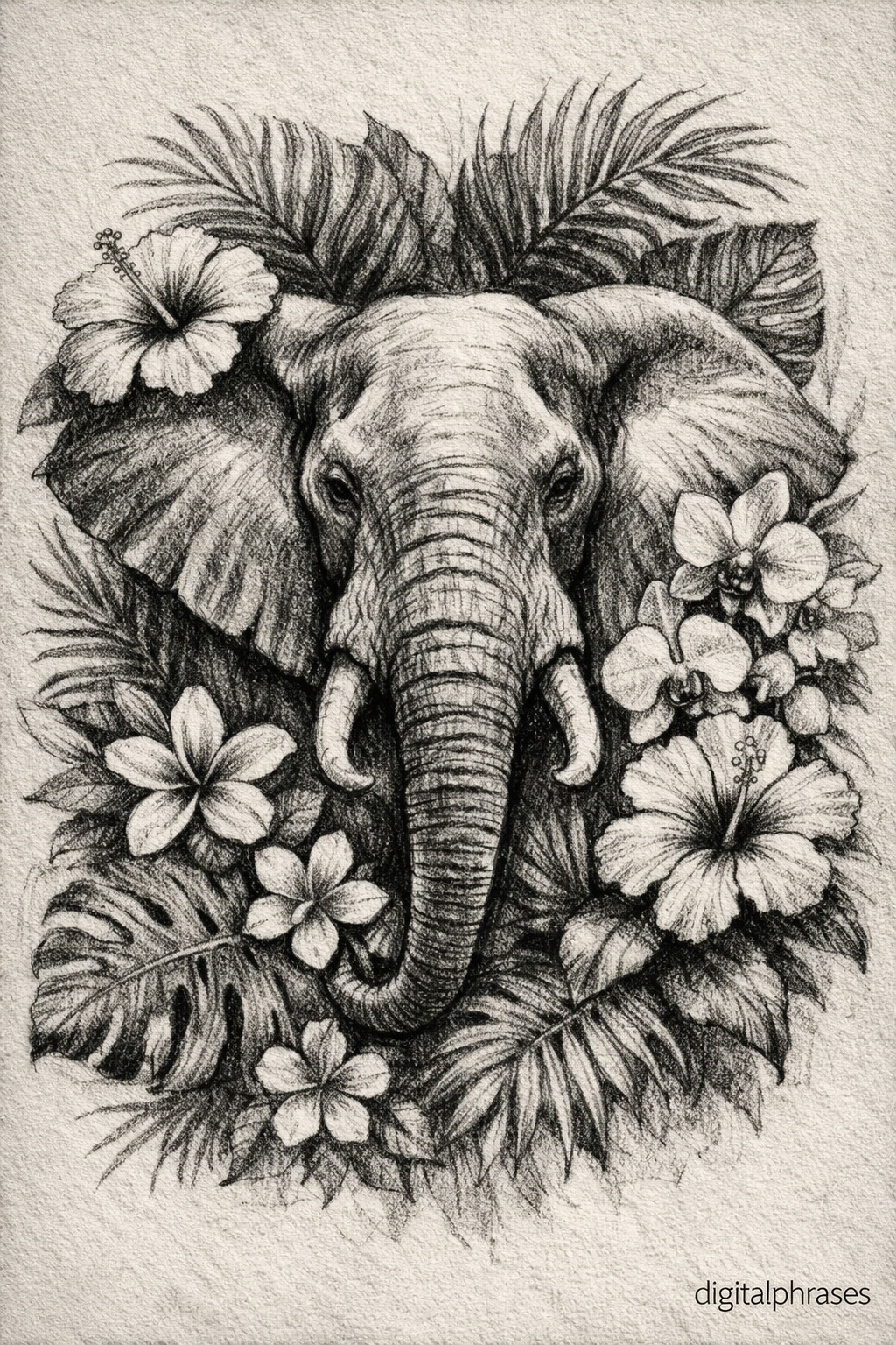 Elephant Drawing Ideas