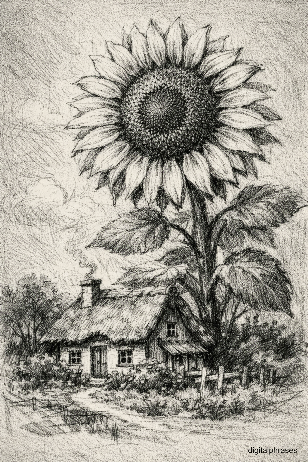 Sunflower Drawing Ideas Sunflower Drawing Ideas
