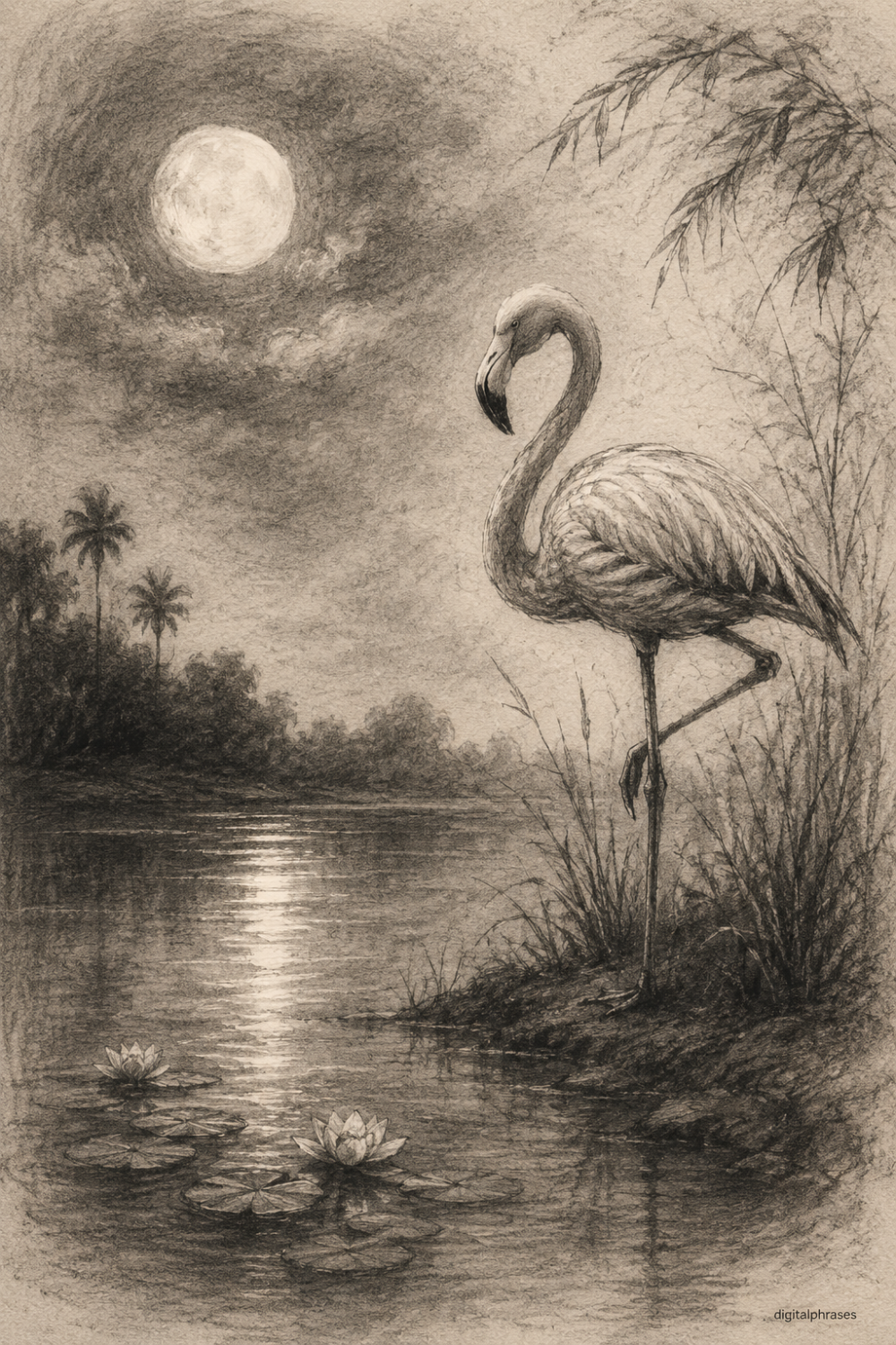 Flamingo Drawing Ideas