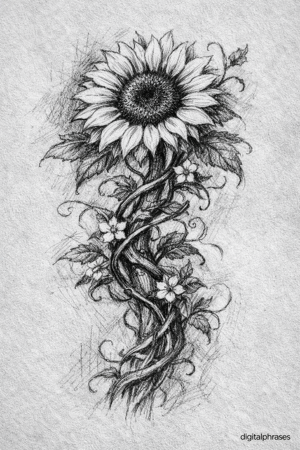 Sunflower Drawing Ideas Sunflower Drawing Ideas