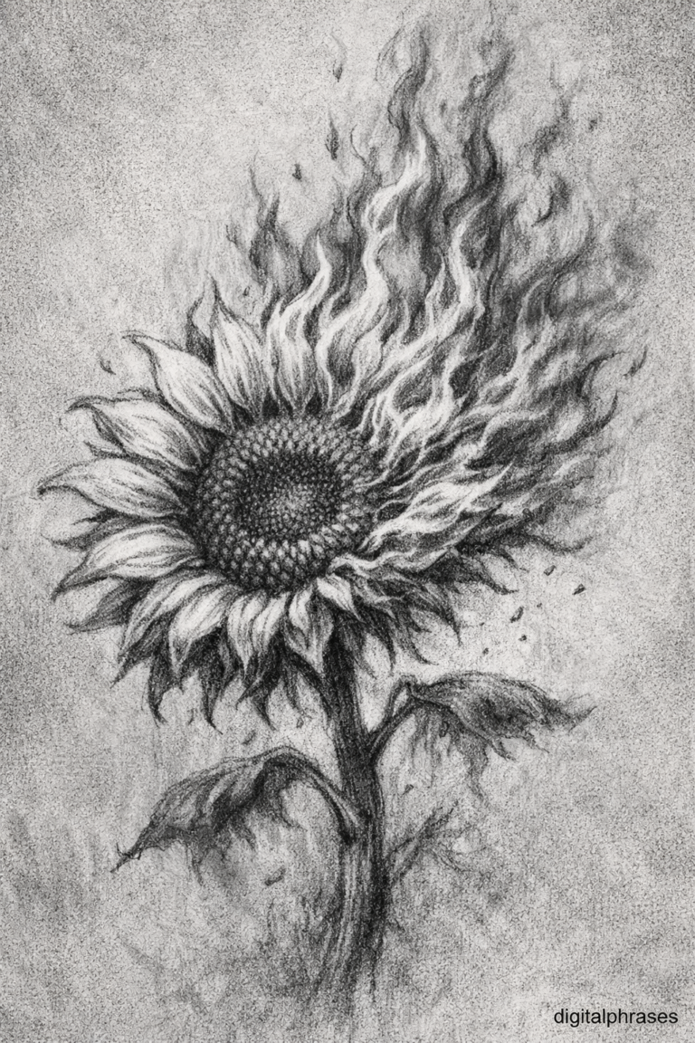 Sunflower Drawing Ideas