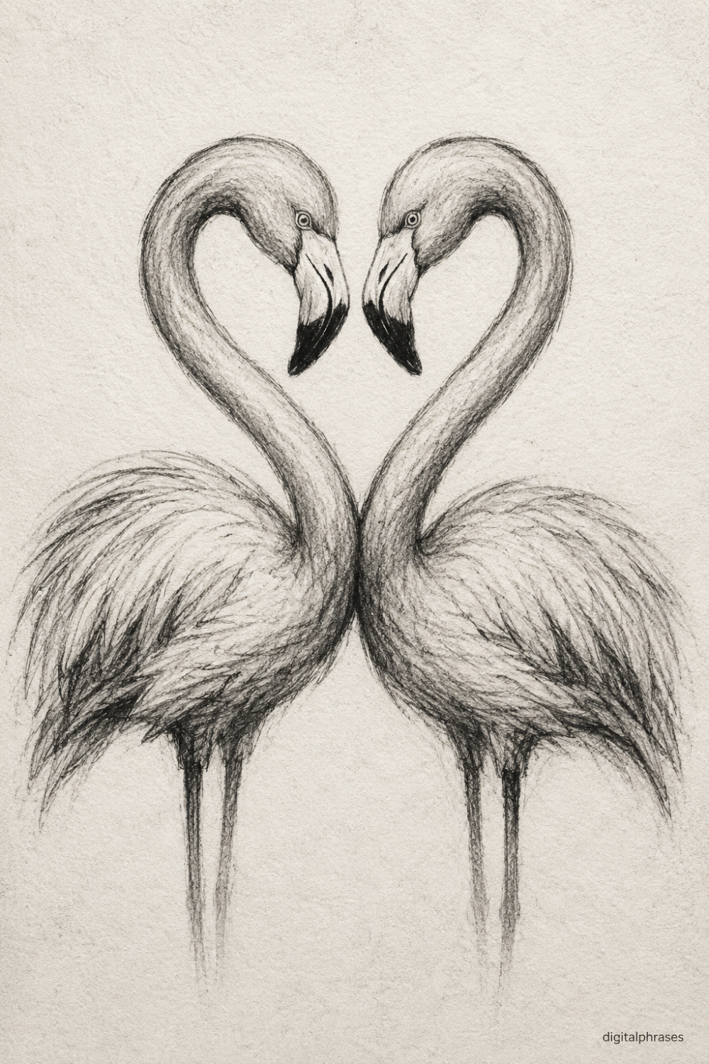 Flamingo Drawing Ideas