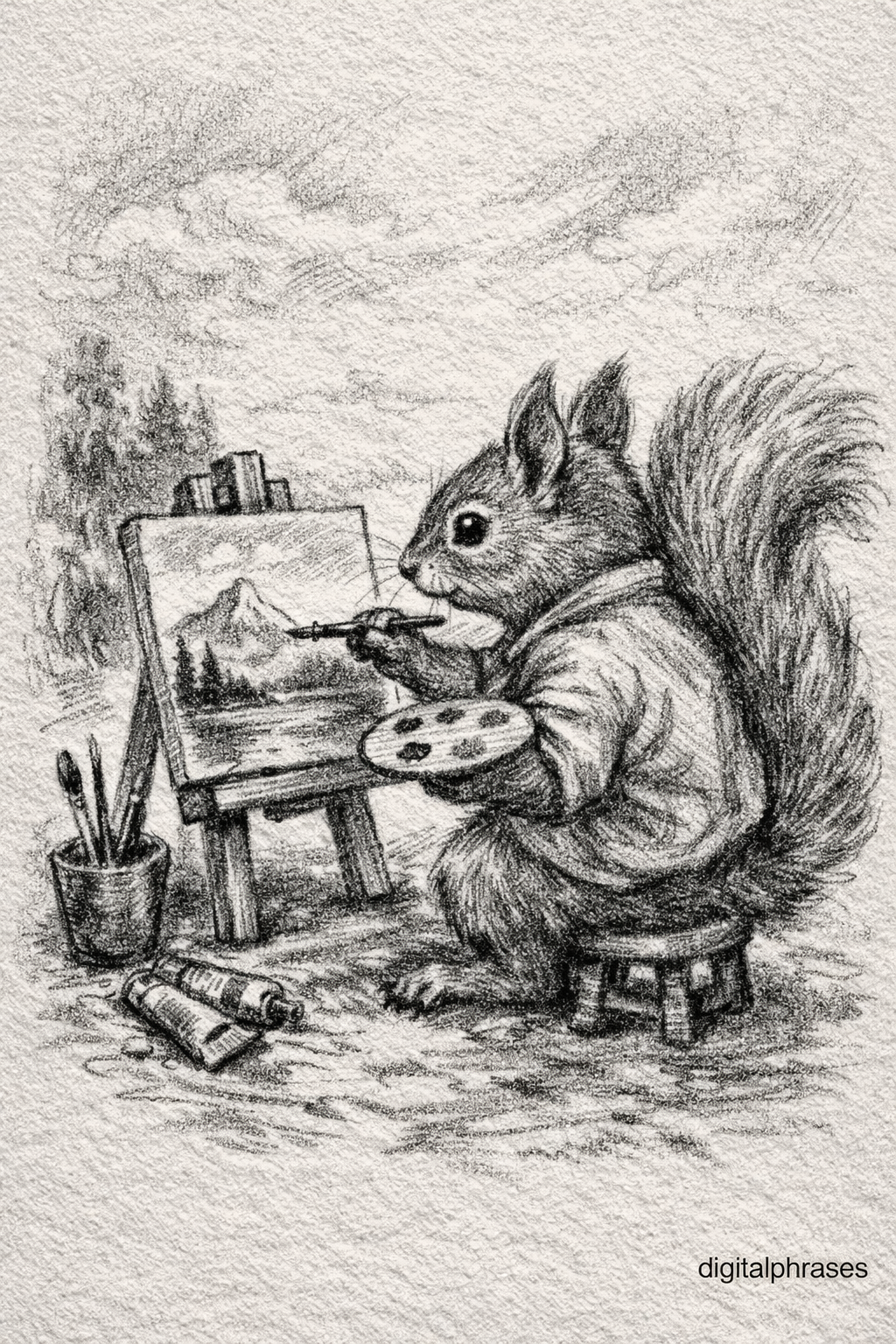 Squirrel Drawing Ideas