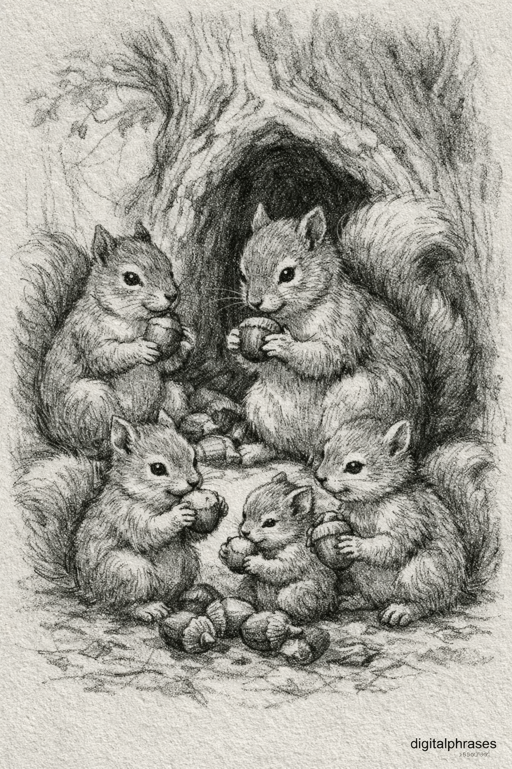 Squirrel Drawing Ideas