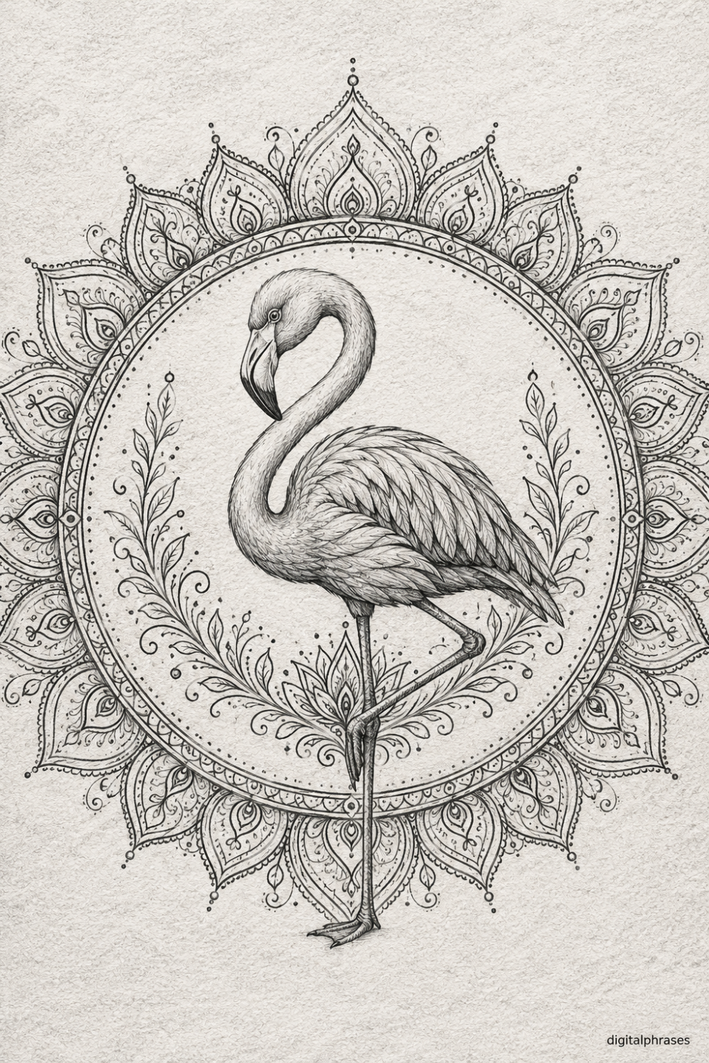 Flamingo Drawing Ideas