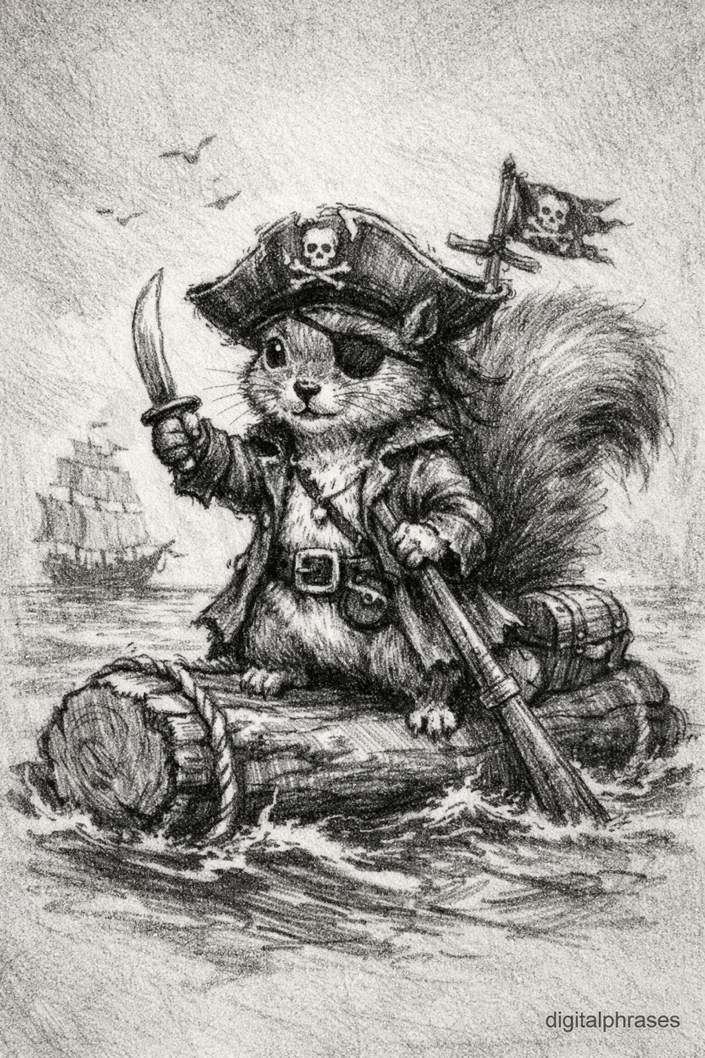 Squirrel Drawing Ideas