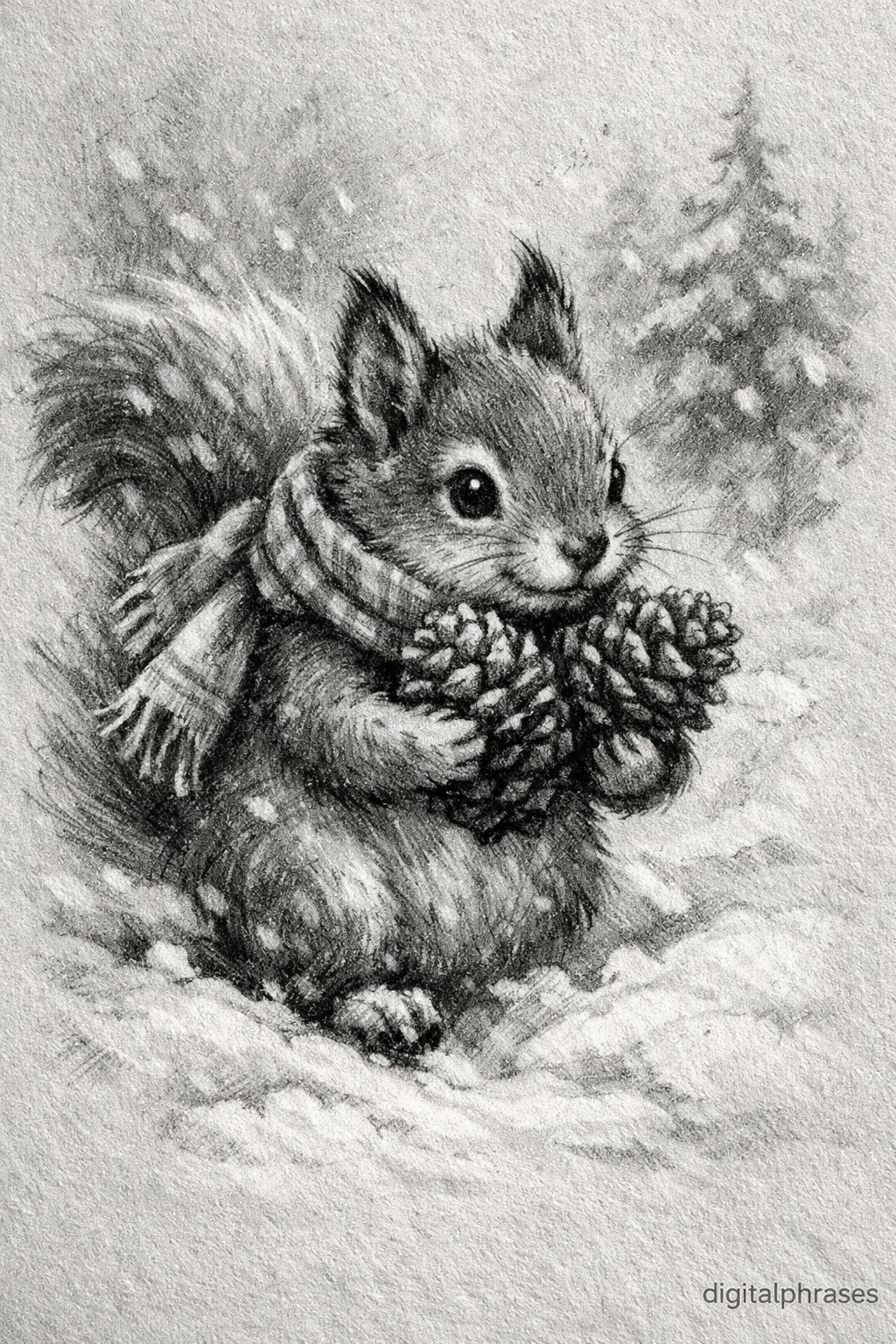 Squirrel Drawing Ideas