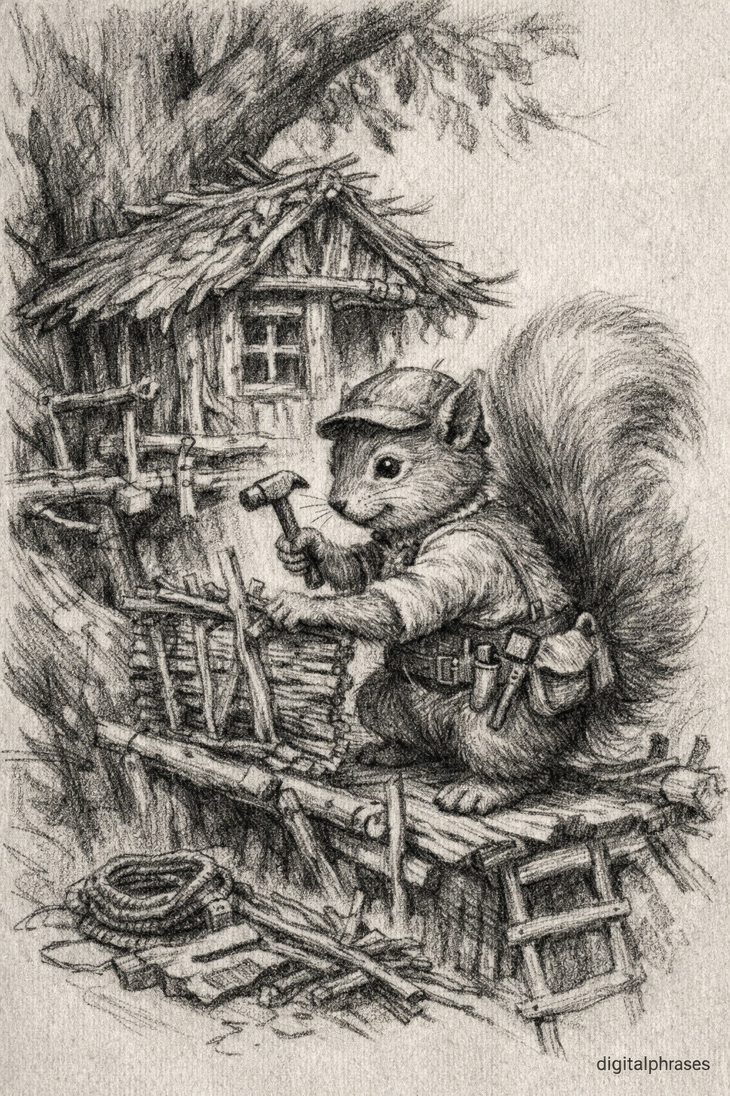 Squirrel Drawing Ideas