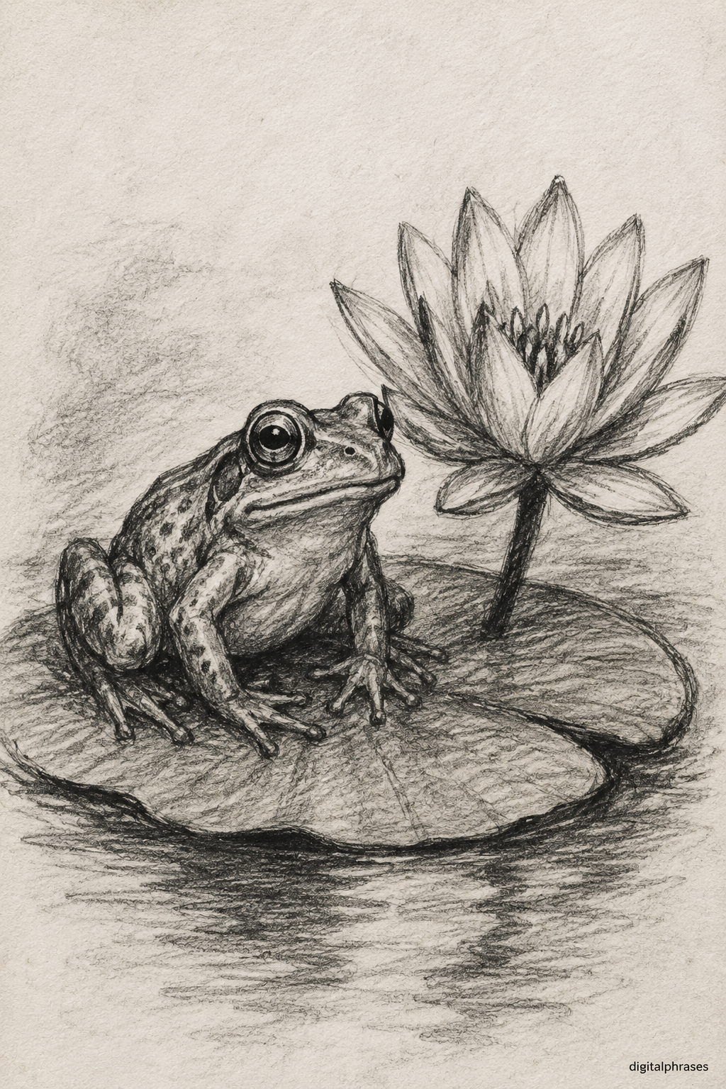 Water Lily Drawing Ideas Water Lily Drawing Ideas