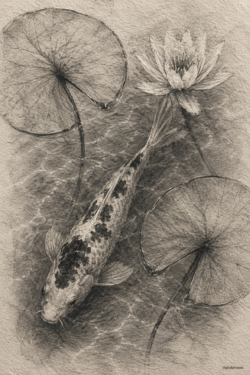 Water Lily Drawing Ideas Water Lily Drawing Ideas