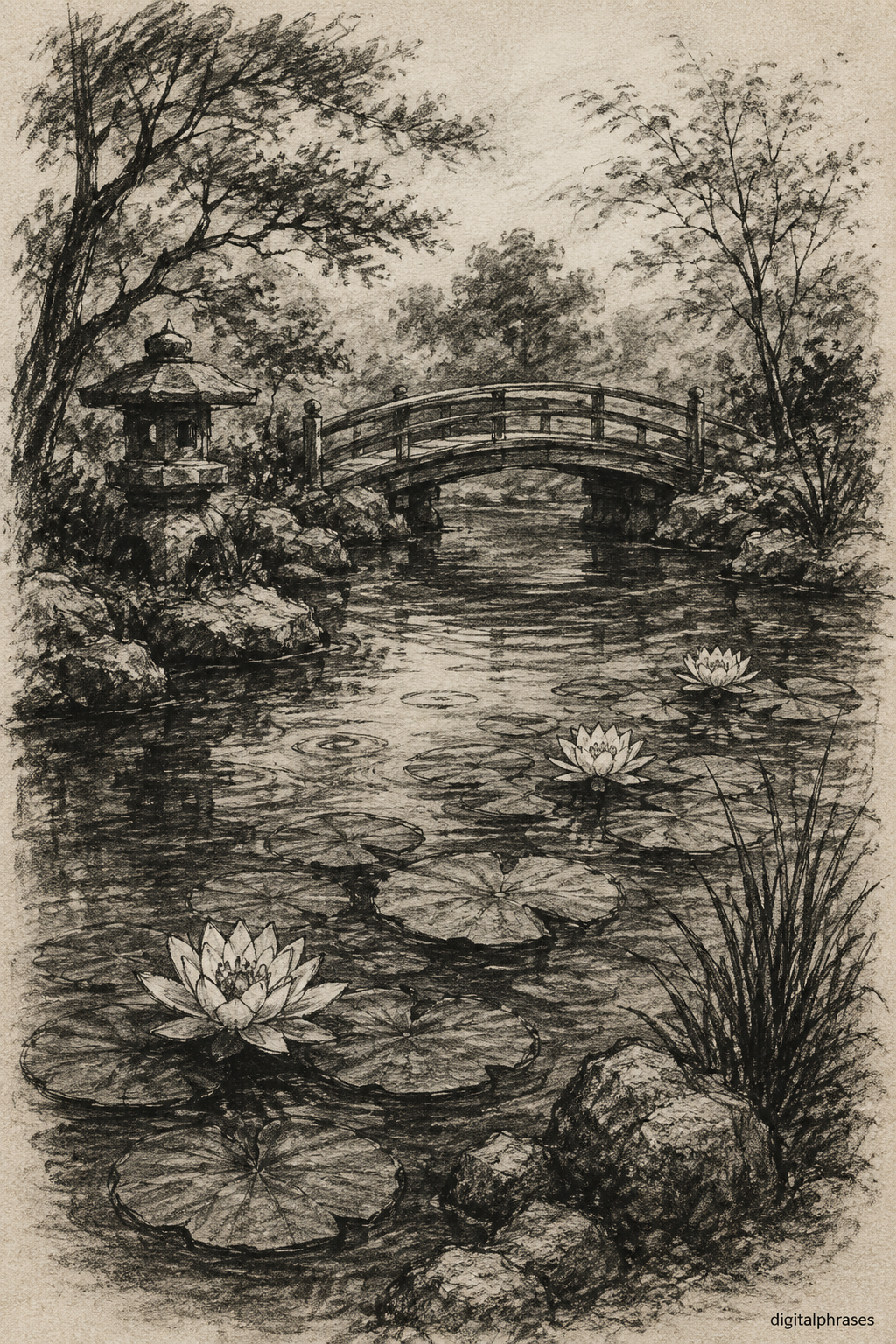 Water Lily Drawing Ideas Water Lily Drawing Ideas
