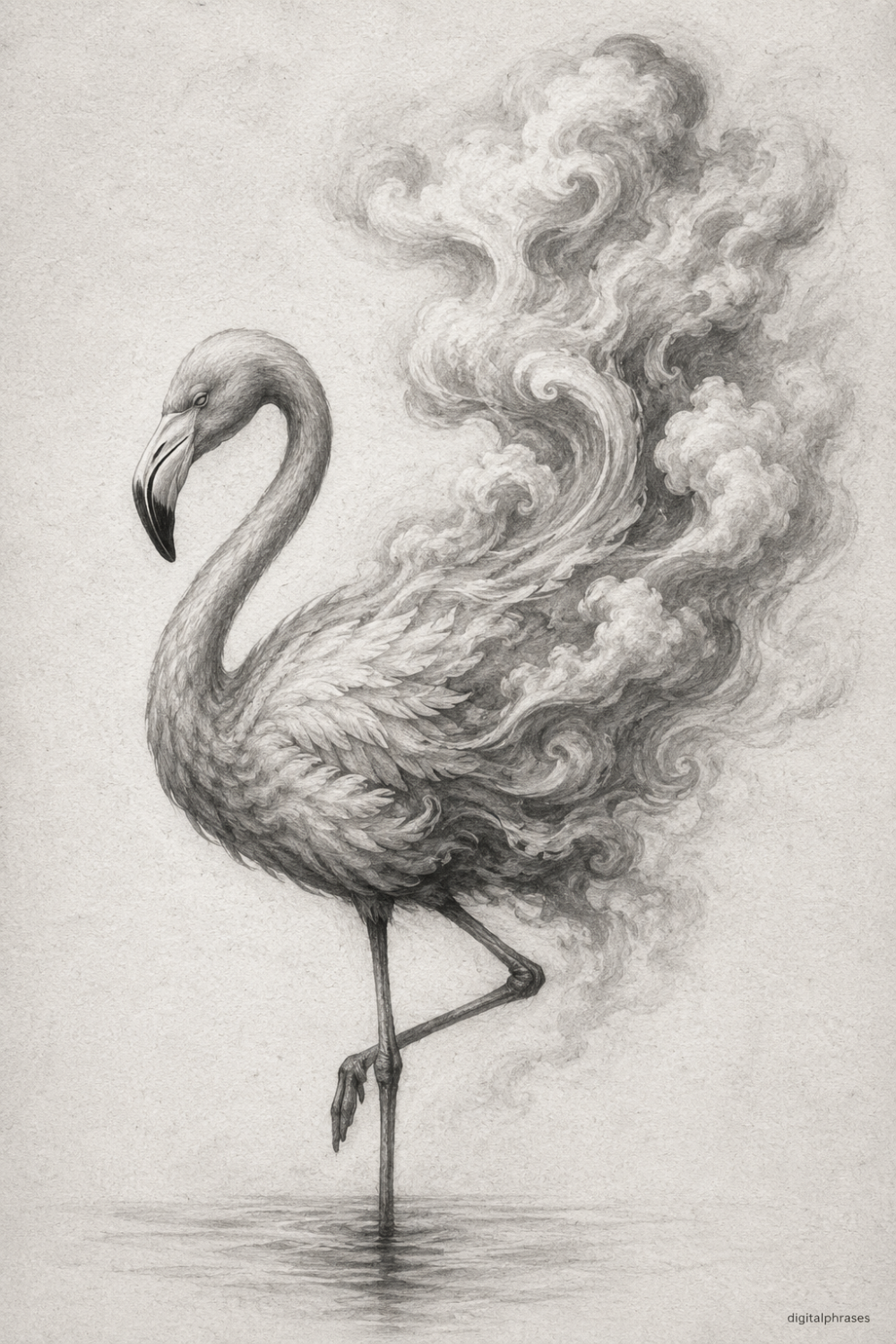 Flamingo Drawing Ideas