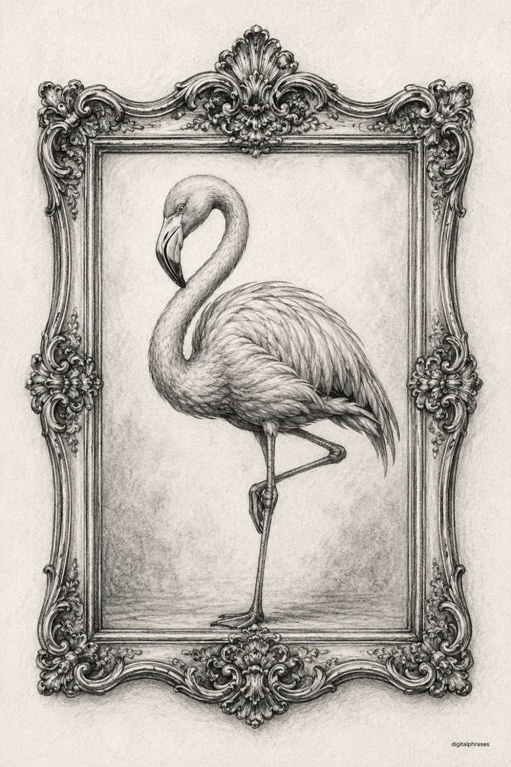 Flamingo Drawing Ideas