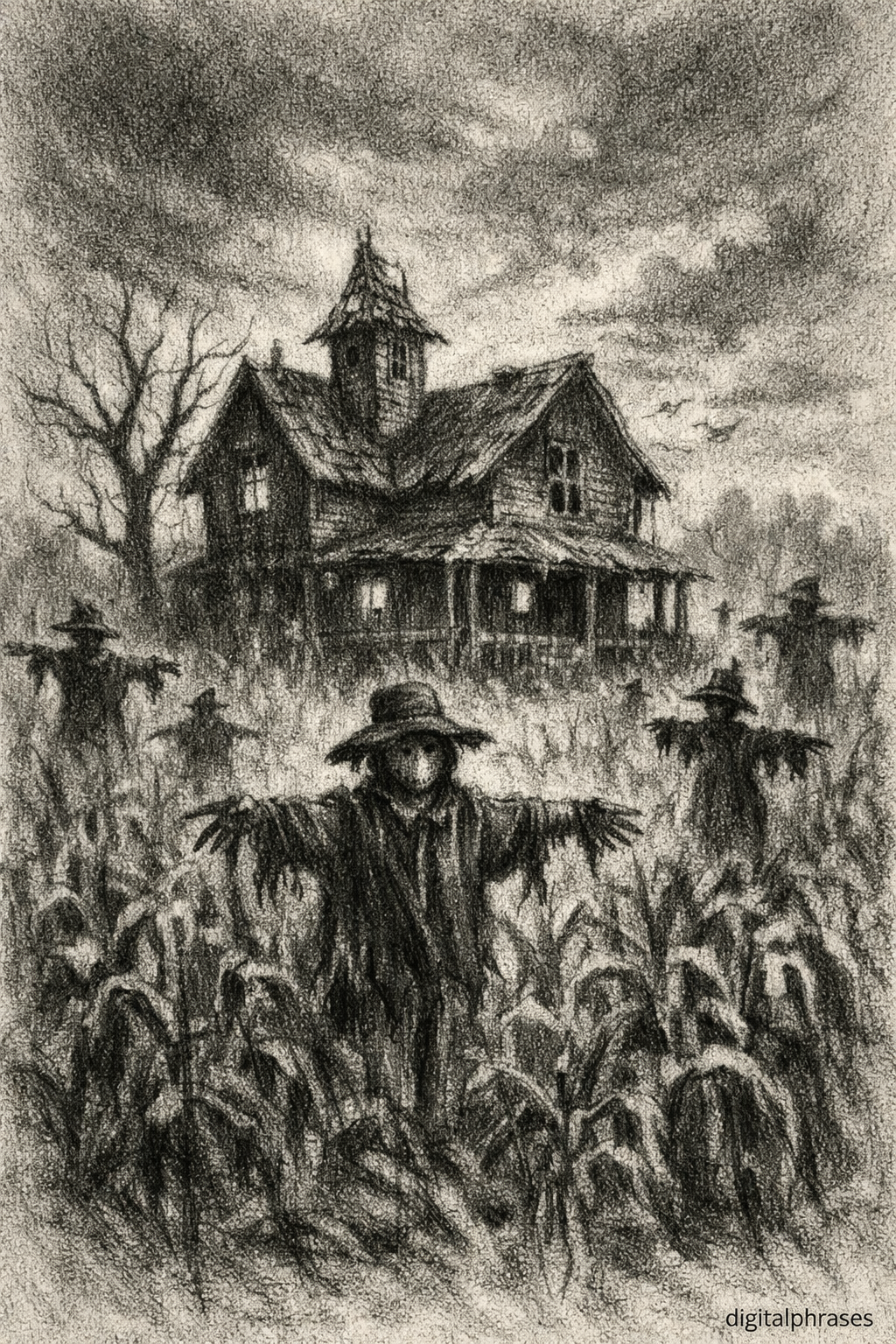 Haunted House Drawing Ideas
