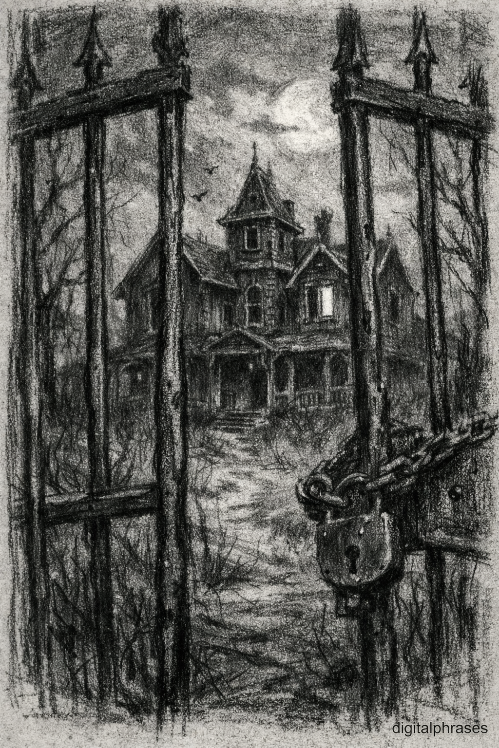Haunted House Drawing Ideas