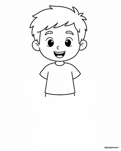 How To Draw a Cartoon Boy