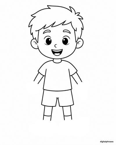 How To Draw a Cartoon Boy
